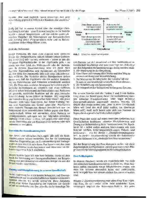 Vorschauseite 3: Zwangsmaßnahmen und Ethik. Entwurf eines ethischen Modells für die Pflege