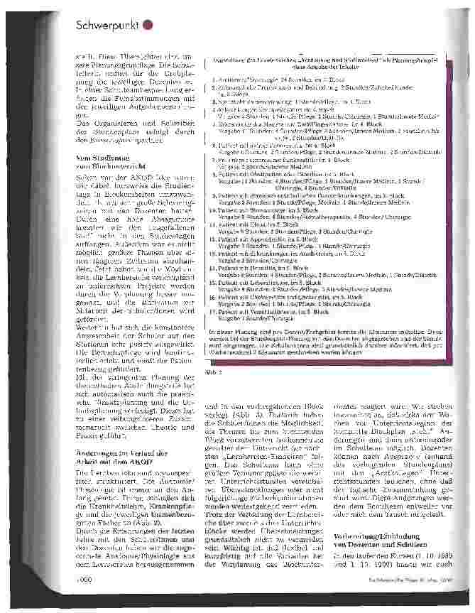Vorschauseite 3: Curriculum der Krankenpflegeschule an der Ev. Diakonissenanstalt, Bremen, nach AKOD Rückund Ausblick einer erfolgreichen Anwendung