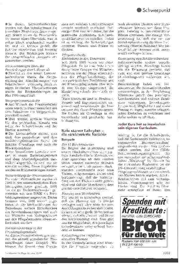 Vorschauseite 6: Curriculum der Krankenpflegeschule an der Ev. Diakonissenanstalt, Bremen, nach AKOD Rückund Ausblick einer erfolgreichen Anwendung