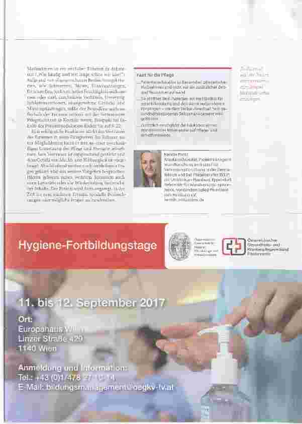 Vorschauseite 4: Wundheilung fördern Verbandwechsel: Was bewirkt Patientenedukation?