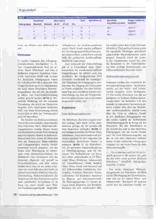 Vorschauseite 2: Gesundheitskommunikations-strategien zu Hantaviren in Deutschland