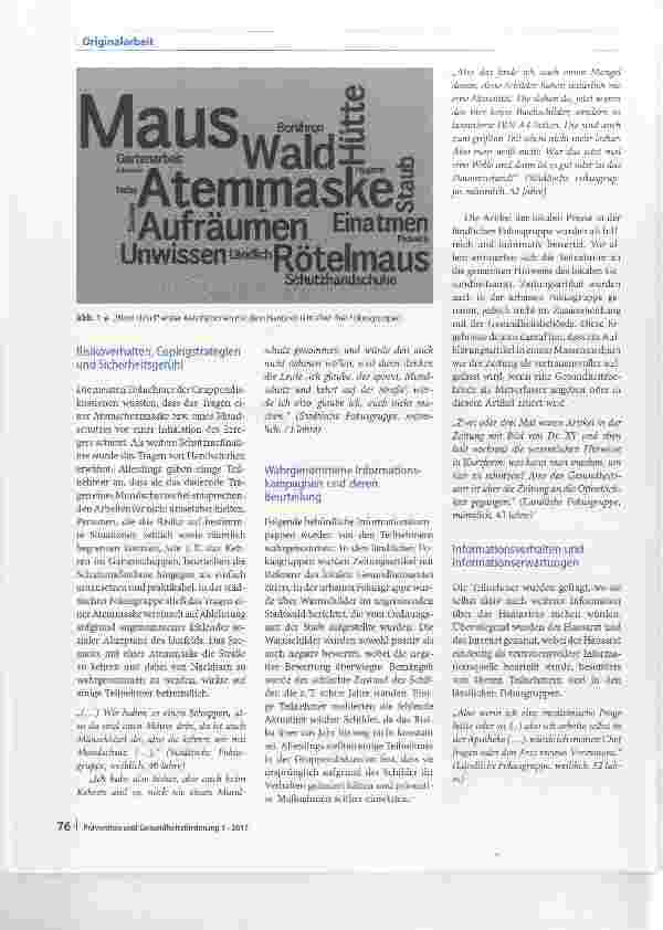Vorschauseite 4: Gesundheitskommunikations-strategien zu Hantaviren in Deutschland