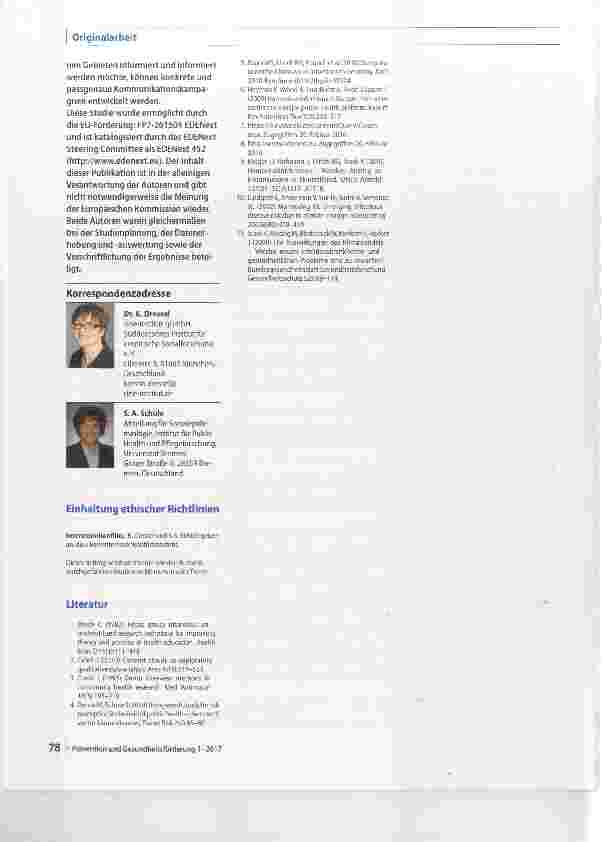 Vorschauseite 6: Gesundheitskommunikations-strategien zu Hantaviren in Deutschland