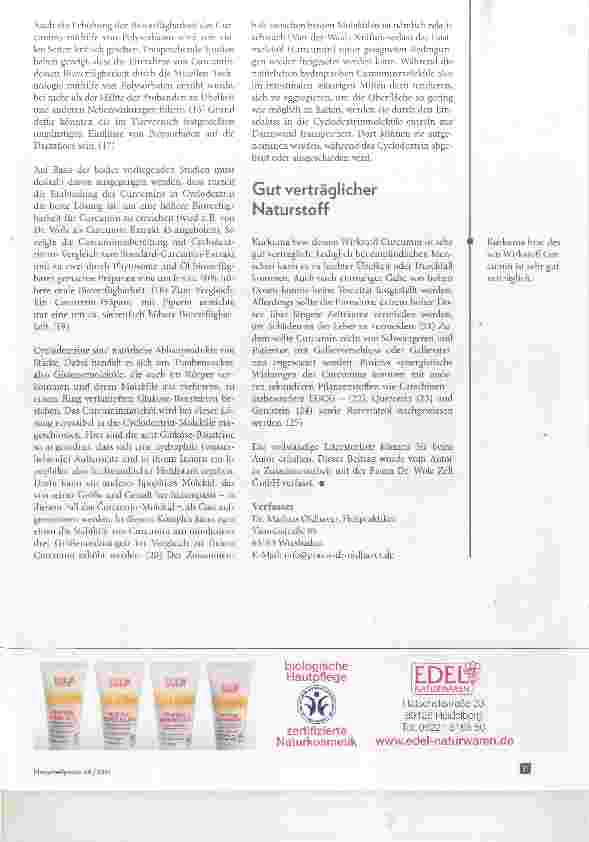 Vorschauseite 3: Curcumin Vielfältige Einsatzmöglichkeiten