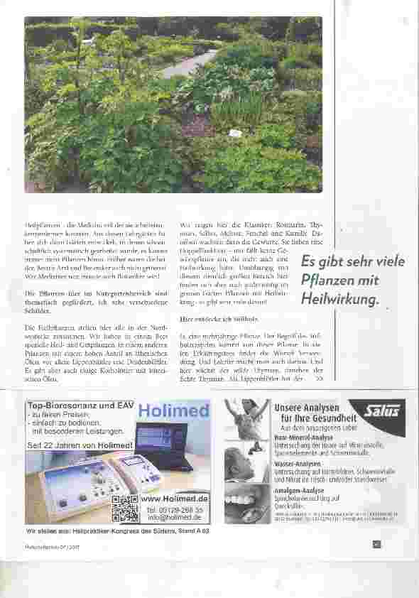 Vorschauseite 4: Heilpflanzen im Botanischen Garten München