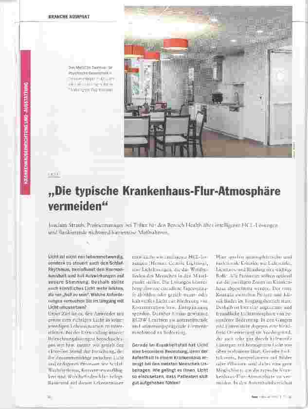 Vorschauseite 1: Die typische Krankenhaus-Flur-Atmosphäre vermeiden