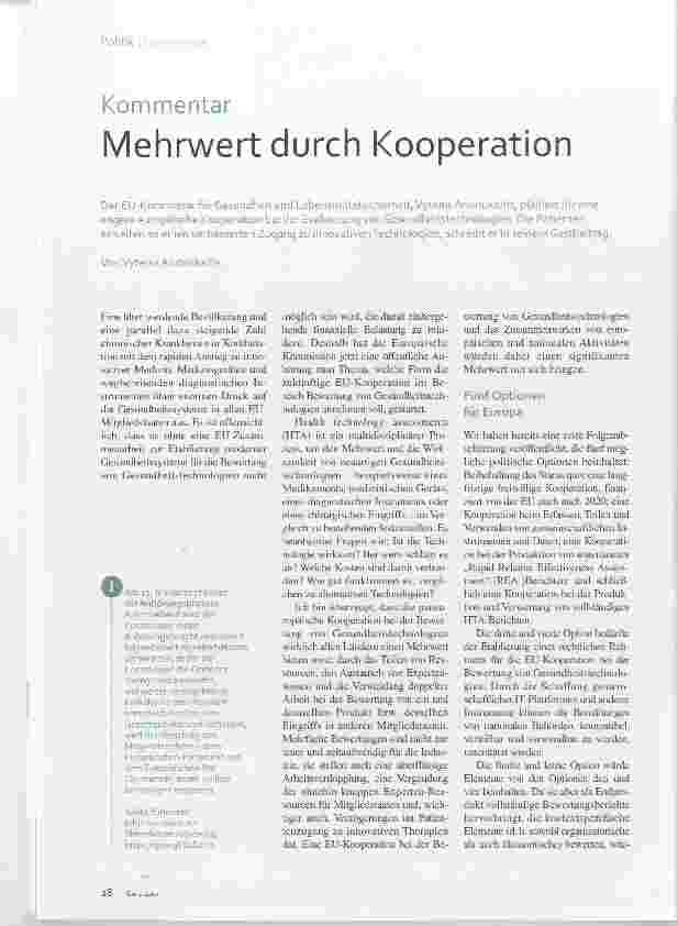 Vorschauseite 1: Mehrwert durch Kooperation