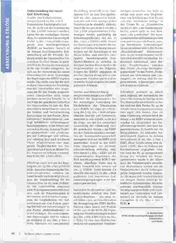 Vorschauseite 3: Umsatzerlöse im Krankenhaus