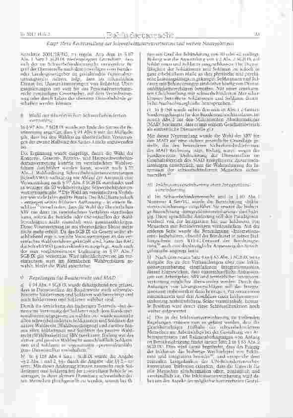 Vorschauseite 4: Neue Rechtsstellung der Schwerbehindertenvertretung und weitere Neuregelungen im Schwerbehindertenrecht durch das BTHG