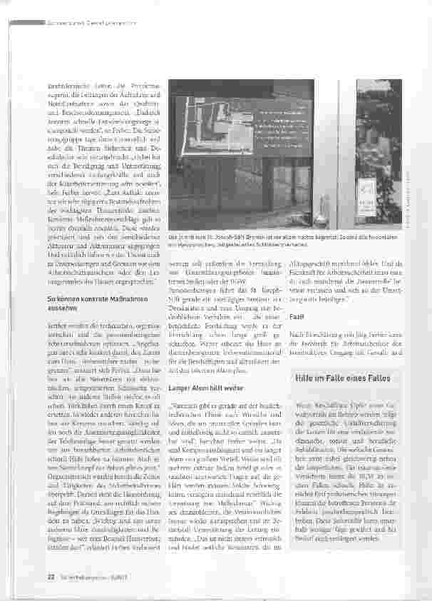 Vorschauseite 3: Helfende als Opfer? Gewalt im Krankenhaus verbeugen