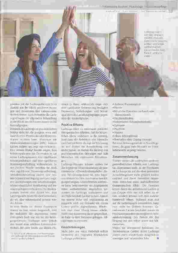 Vorschauseite 2: Lachyoga und Psychiatrie geht das zusammen?