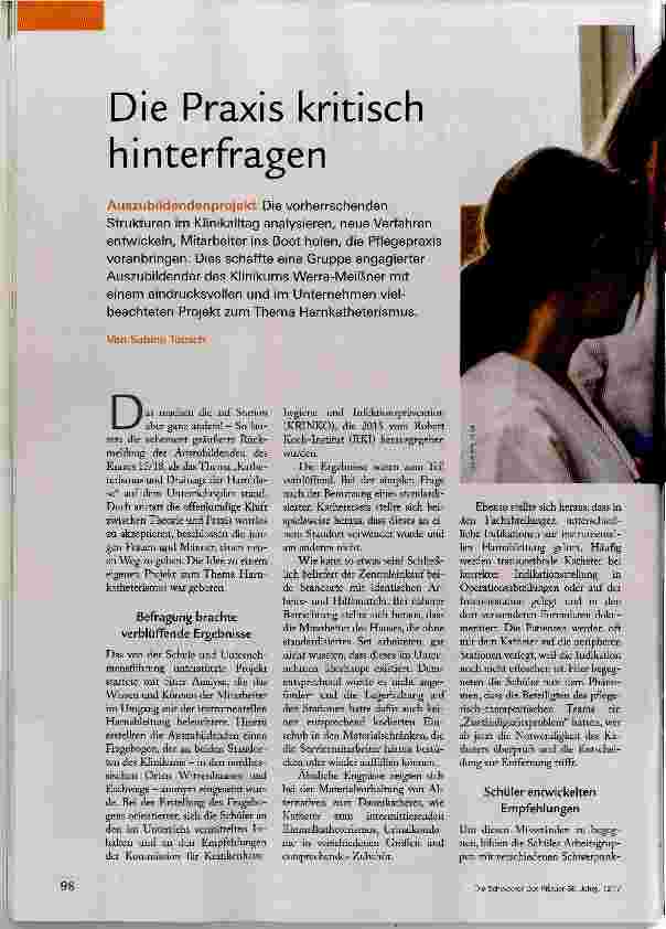 Vorschauseite 1: Die Praxis kritisch hinterfragen