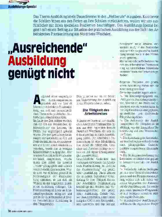 Vorschauseite 1: Ausreichende Ausbildung genügt nicht