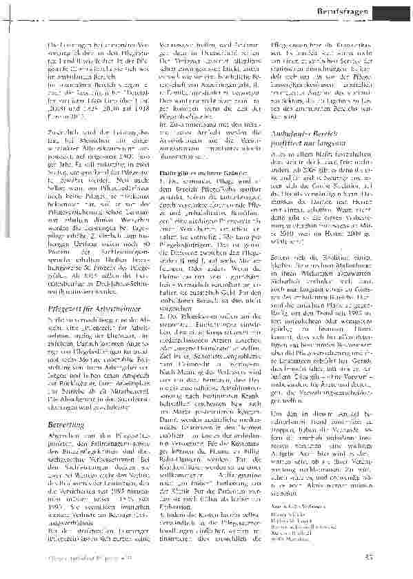 Vorschauseite 3: Auswirkungen der Pflegereform