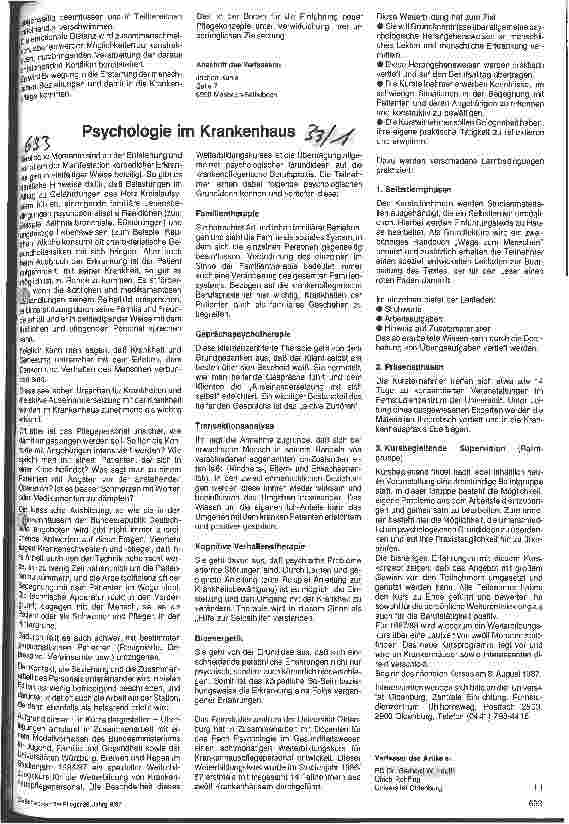 Vorschauseite 2: Krankenpflege und Ethik