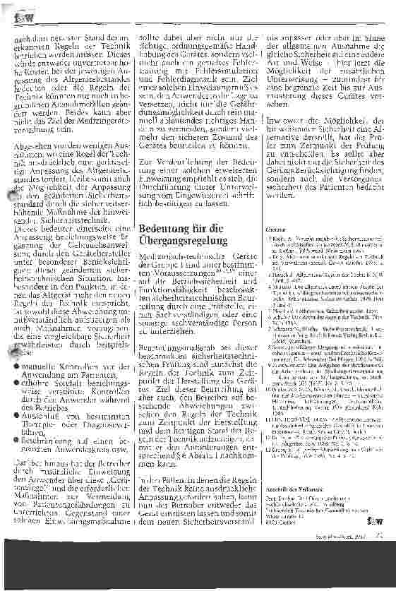 Vorschauseite 4: Hinweisende Sicherheit in Übereinstimmung mit der MedGV