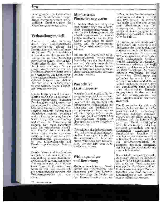 Vorschauseite 3: Krankenhausfinanzierung in Selbstverwaltung