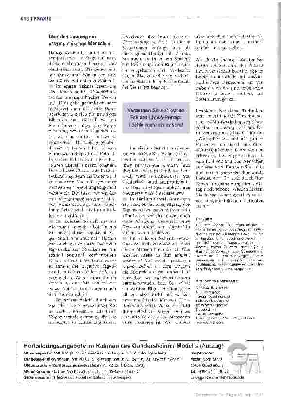 Vorschauseite 4: Die Kunst der Sympathieförderung