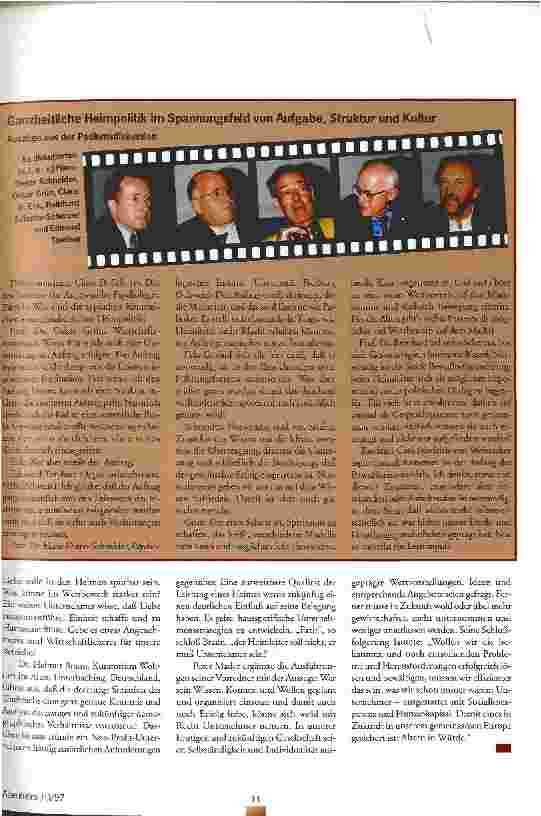 Vorschauseite 4: Das Heim als Unternehmen? 5. E.D.E.-Kongreß in Interlaken