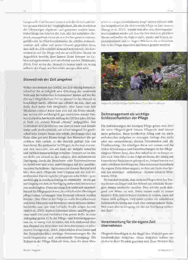 Vorschauseite 2: Über den Umgang mit der Zeit