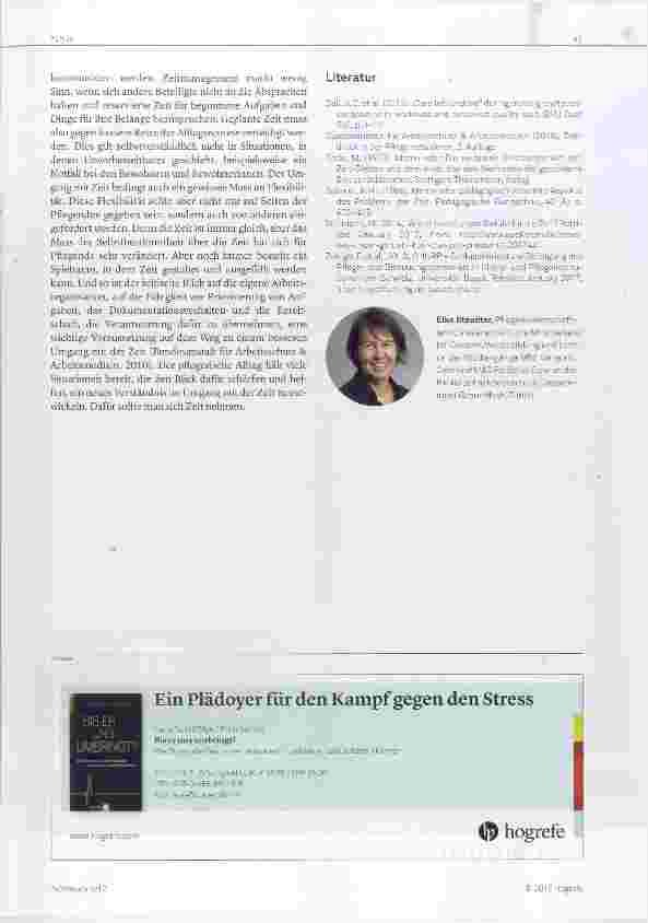 Vorschauseite 3: Über den Umgang mit der Zeit