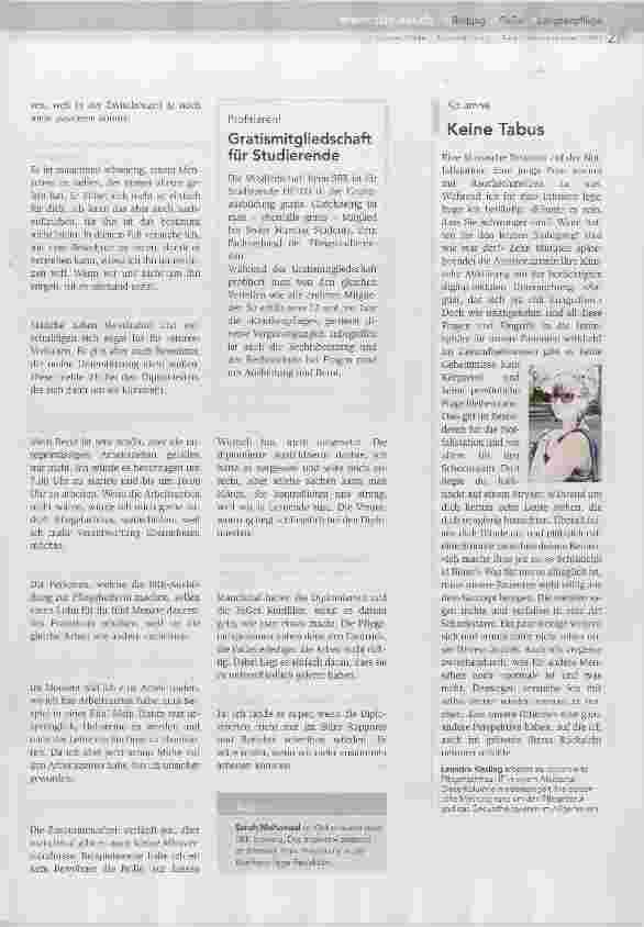 Vorschauseite 2: Ich bin gerne für die Bewohner da