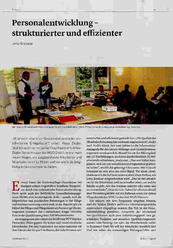 Vorschauseite 1: Personalentwicklung - strukturierter und effizienter