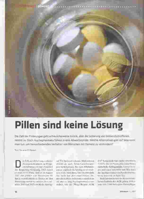 Vorschauseite 1: Pillen sind keine Lösung