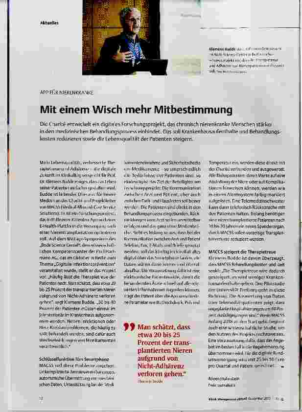 Vorschauseite 1: Mit einem Wisch mehr Mitbestimmung