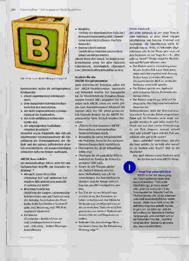 Vorschauseite 2: Das Alphabet der Notfall pflege