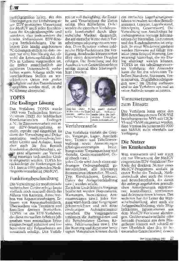 Vorschauseite 2: MedGV mit EDV?