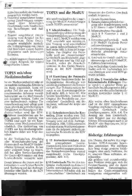 Vorschauseite 6: MedGV mit EDV?