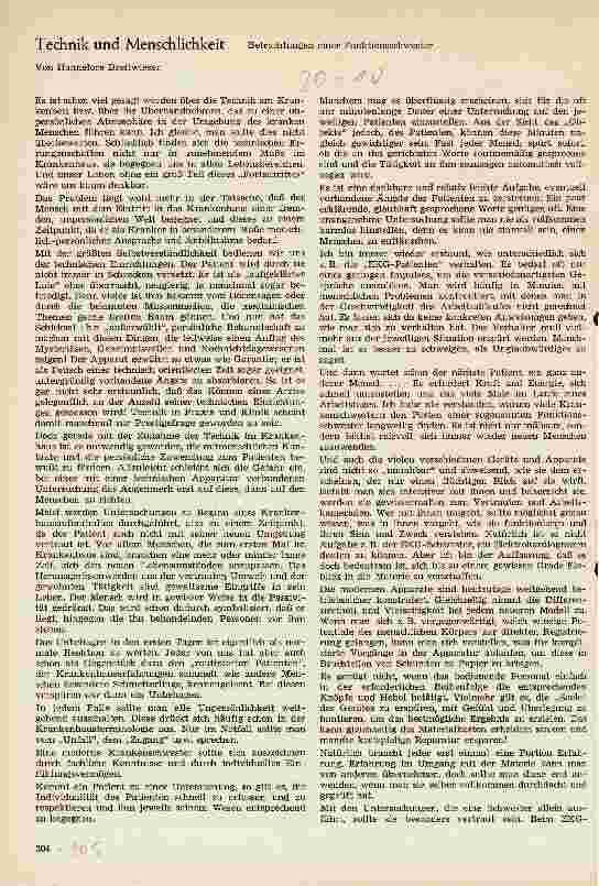Vorschauseite 1: Technik und Menschlichkeit