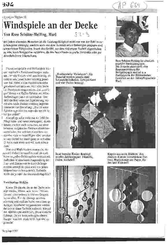Vorschauseite 1: Windspiele an der Decke