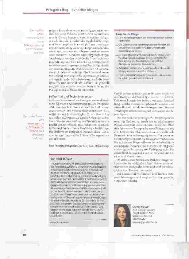 Vorschauseite 3: Arbeitsorganisation - alternsund gendergerecht