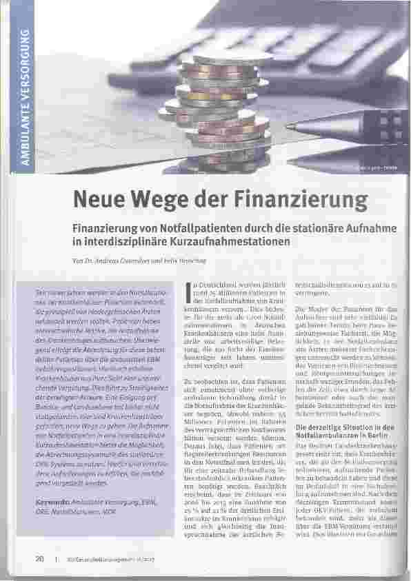 Vorschauseite 1: Neue Wege der Finanzierung
