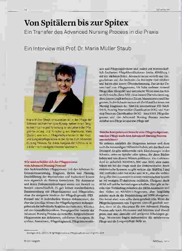 Vorschauseite 1: Von Spitälern bis zur Spitex