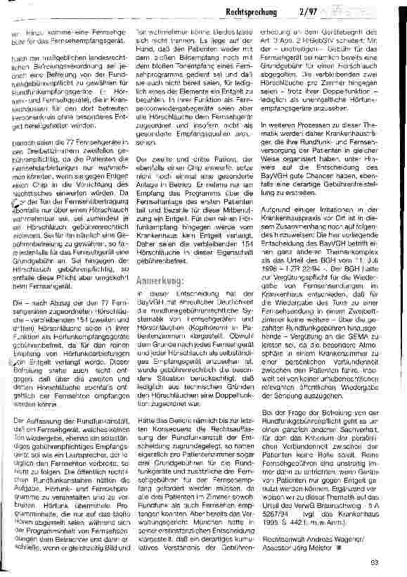Vorschauseite 2: Rundfunkgebührenpflicht