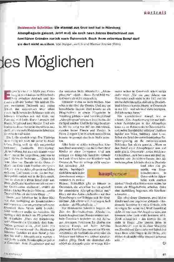 Vorschauseite 2: Die Grenze des Möglichen