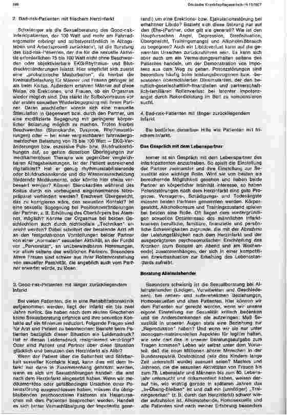 Vorschauseite 3: Sexualberatung von Patienten mit Herzinfarkt