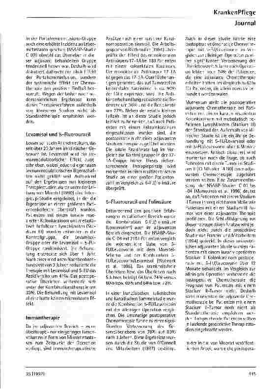 Vorschauseite 3: Chemotherapie kolorektaler Karzinome