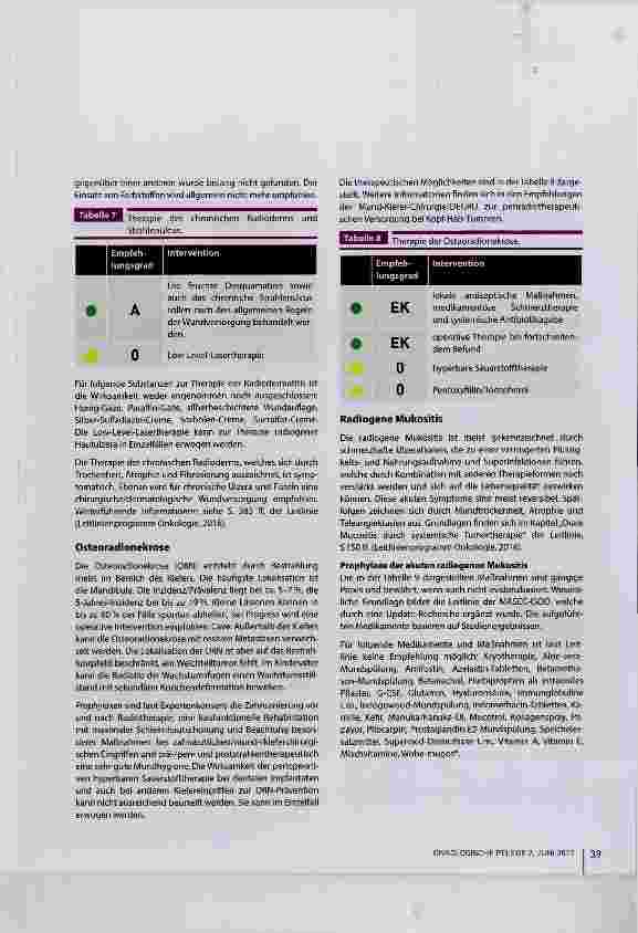Vorschauseite 4: Supportive Maßnahmen in der Radioonkologie