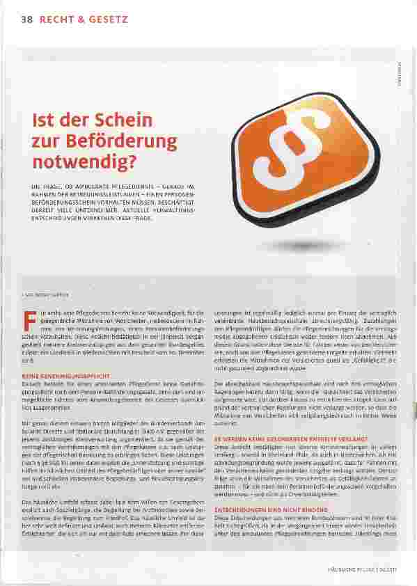 Vorschauseite 1: Ist der Schein zur Beförderung notwendig?