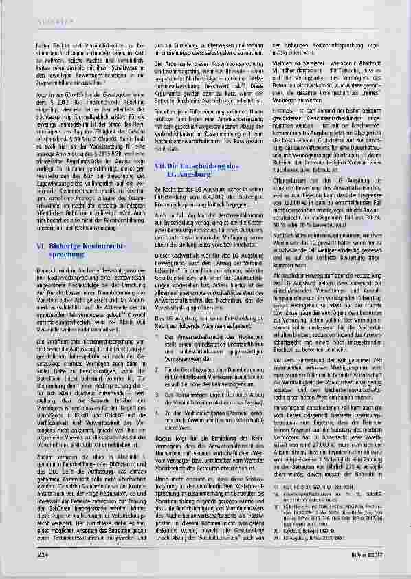 Vorschauseite 3: Behindertentestament und kostenrechtlicher Wert einer Vorherrschaft Anmerkung zu LG Augsburg, Beschluss vom 6.4.2017 51 T 258/17, BtPrax 2017, 249 (in dieser Ausgabe)