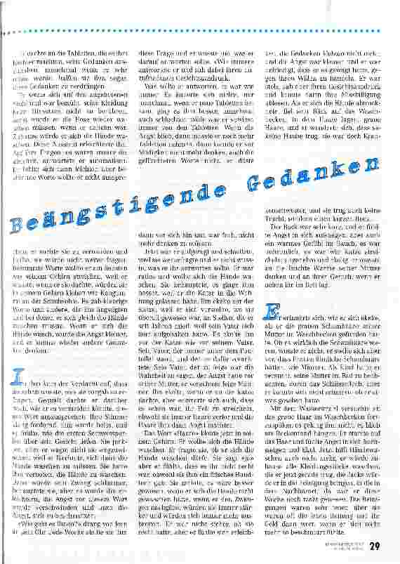 Vorschauseite 2: Beängstigende Gedanken Kurzgeschichten