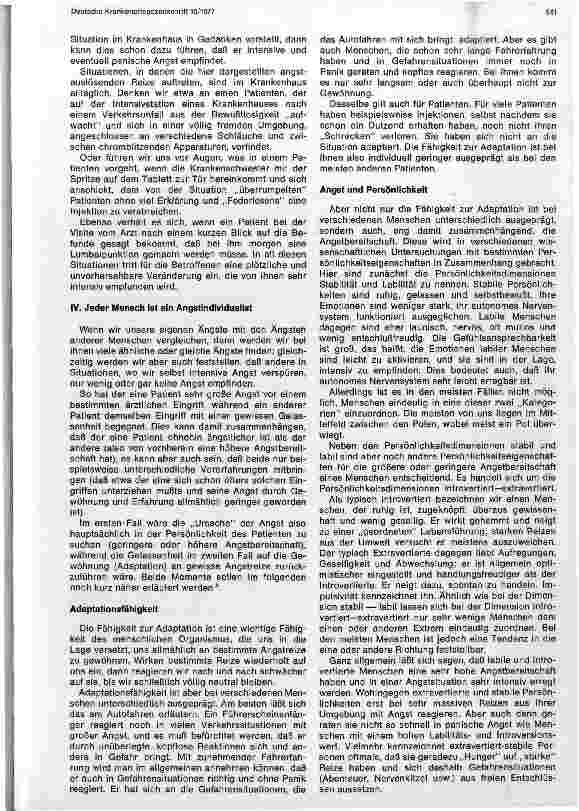 Vorschauseite 3: Angst im Krankenhaus