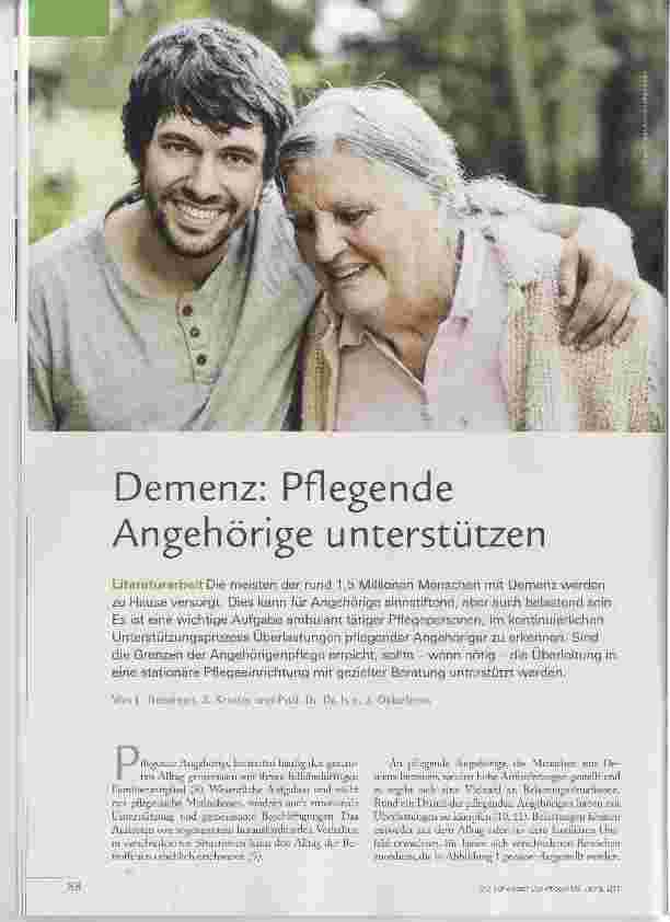 Vorschauseite 1: Demenz: Pflegende Angehörige unterstützen