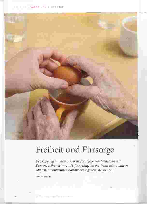 Vorschauseite 1: Freiheit und Fürsorge
