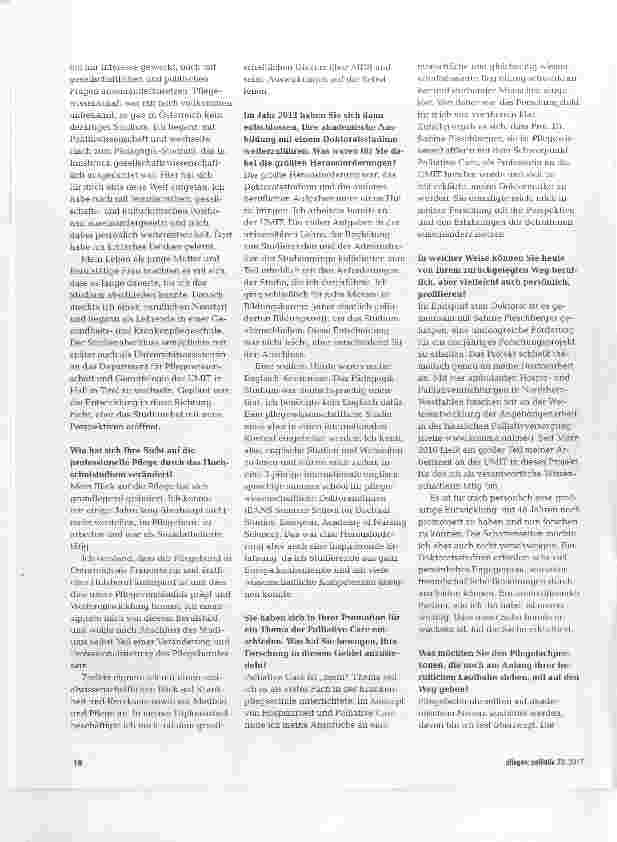 Vorschauseite 2: Pflege braucht akademische Lernbiografien