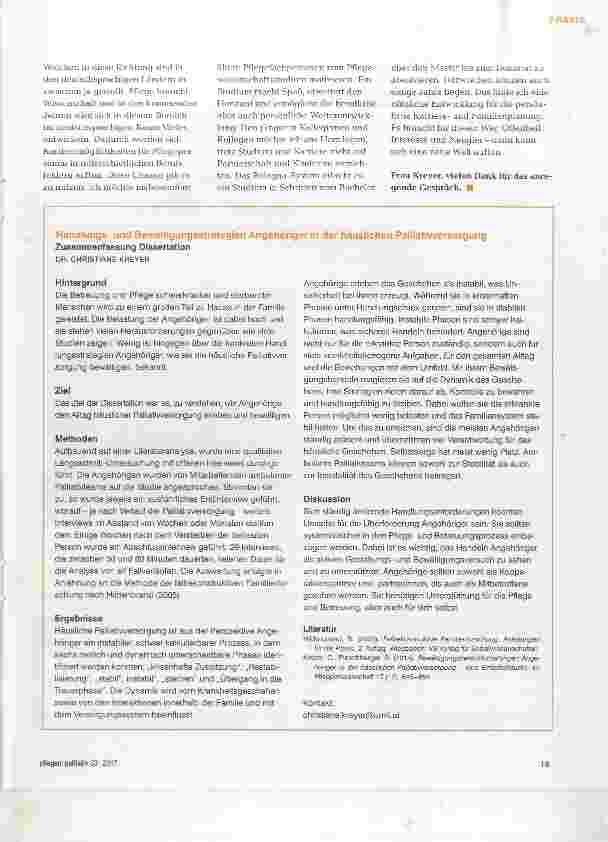 Vorschauseite 3: Pflege braucht akademische Lernbiografien